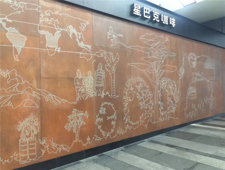 红桥耐候钢幕墙